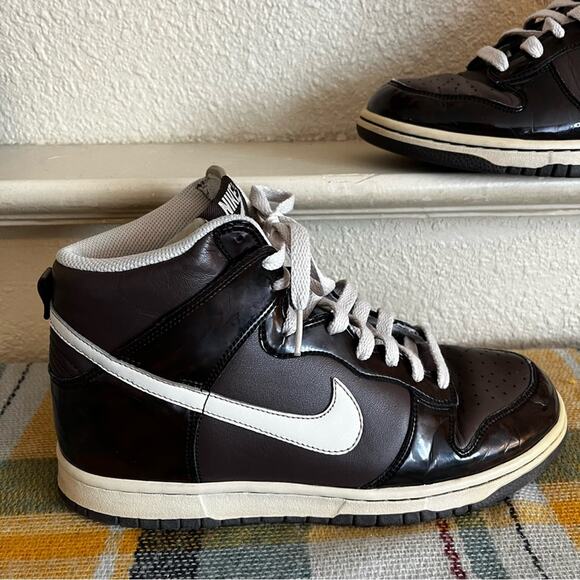 Nike Dunk Mens High Premium Brown Casual Sneaker Mens Shoes Size 8 Sporty Y2K - Picture 15 of 16